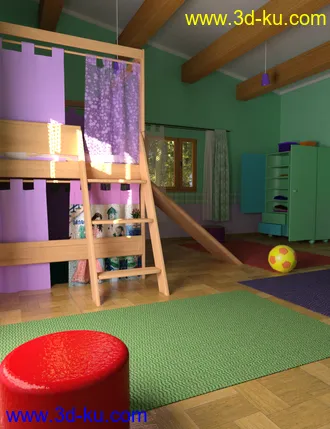 3D打印模型dForce Play Bedroom的图片