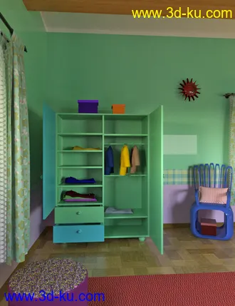 3D打印模型dForce Play Bedroom的图片
