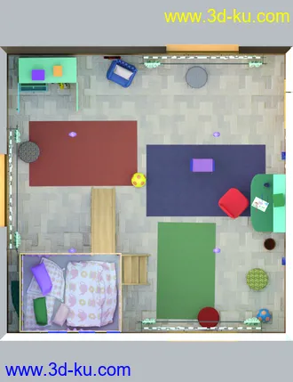 3D打印模型dForce Play Bedroom的图片