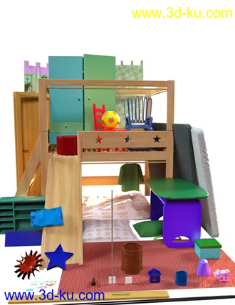 3D打印模型dForce Play Bedroom的图片