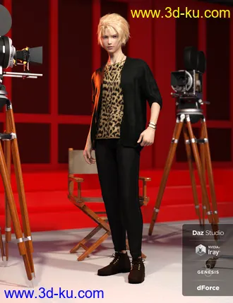 3D打印模型dForce Pop Style Outfit Textures的图片