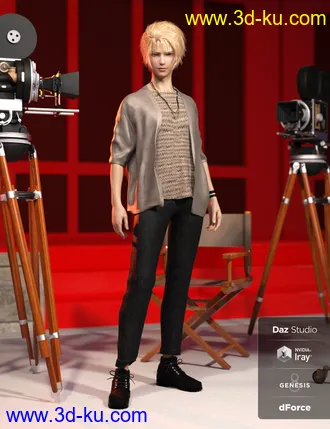 3D打印模型dForce Pop Style Outfit Textures的图片