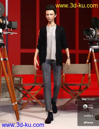 3D打印模型dForce Pop Style Outfit Textures的图片
