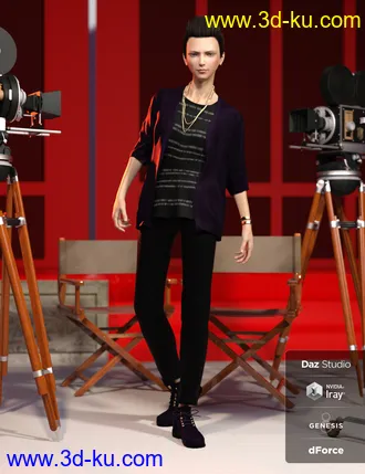 3D打印模型dForce Pop Style Outfit Textures的图片