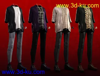 3D打印模型dForce Pop Style Outfit Textures的图片