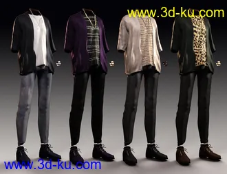 3D打印模型dForce Pop Style Outfit Textures的图片