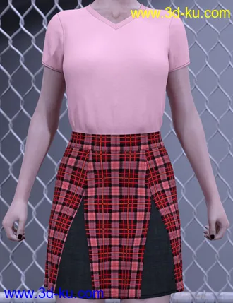 3D打印模型dForce Preppy Girl Outfit for Genesis 8 Females的图片