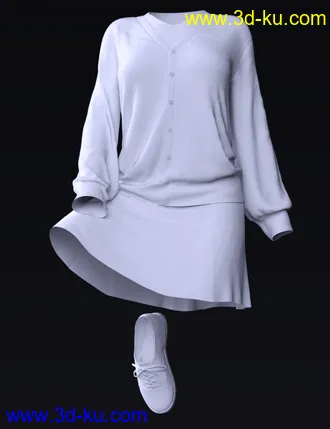 3D打印模型dForce Preppy Girl Outfit for Genesis 8 Females的图片