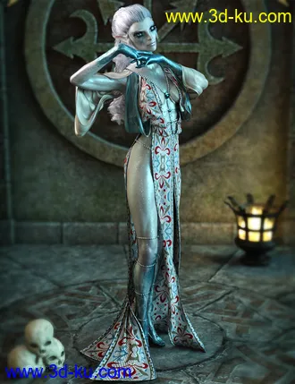 3D打印模型dForce Qabbalah Outfit for Genesis 8 Female(s)的图片
