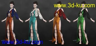 3D打印模型dForce Qabbalah Outfit for Genesis 8 Female(s)的图片