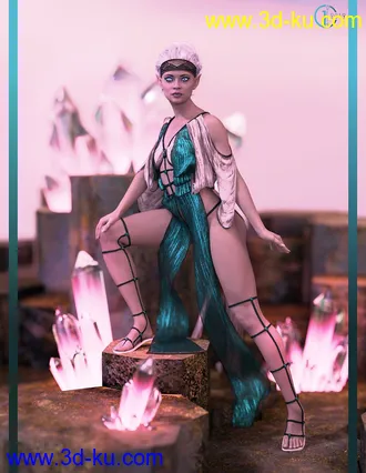3D打印模型dForce Qabbalah Outfit for Genesis 8 Female(s)的图片