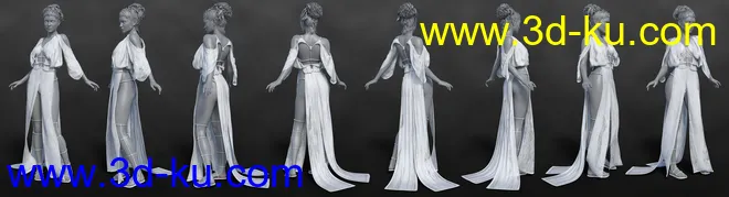 dForce Qabbalah Outfit for Genesis 8 Female(s)模型的图片9