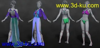 3D打印模型dForce Qabbalah Outfit for Genesis 8 Female(s)的图片