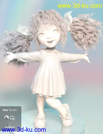 3D打印模型dForce Rainboo Dress for Genesis 8 Females的图片