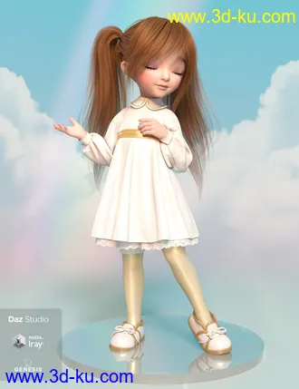 3D打印模型dForce Rainboo Dress for Genesis 8 Females的图片