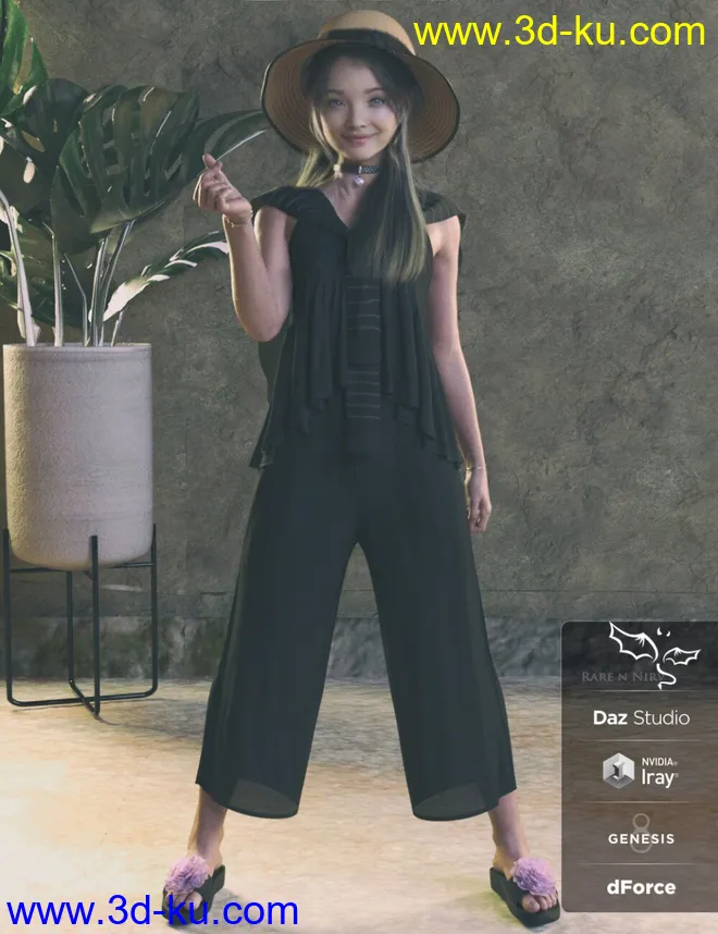 dForce RN Kids Outfits and Poses for Genesis 8 Female(s)模型1 dForce RN Kids Outfits and Poses for Genesis 8 Female(s)模型的图片1