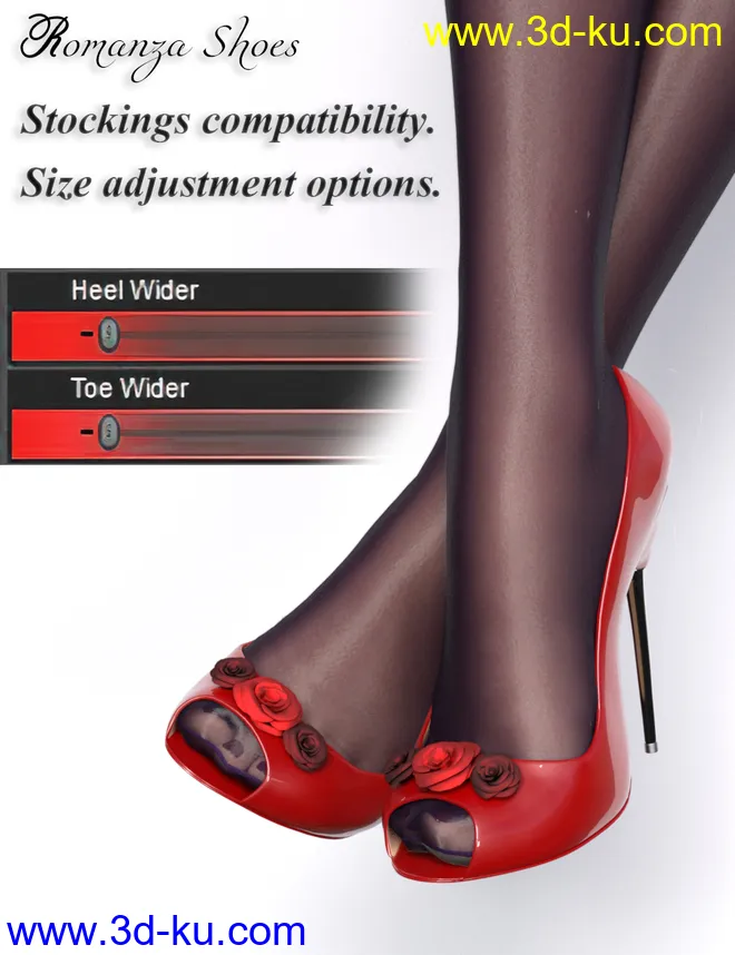 dForce Romanza Outfit for Genesis 8 Female(s)模型的图片9