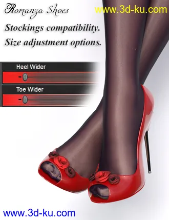3D打印模型dForce Romanza Outfit for Genesis 8 Female(s)的图片