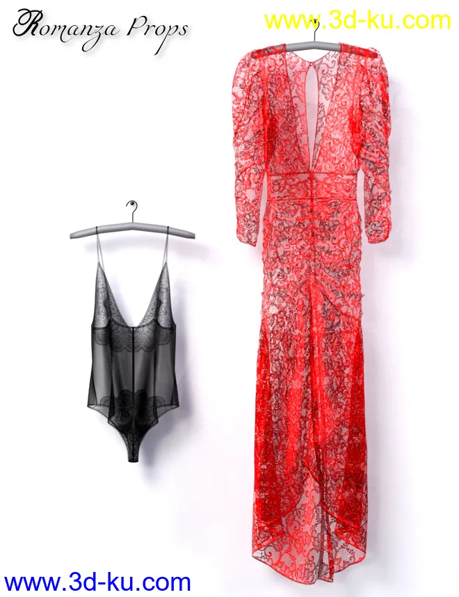 dForce Romanza Outfit for Genesis 8 Female(s)模型的图片11
