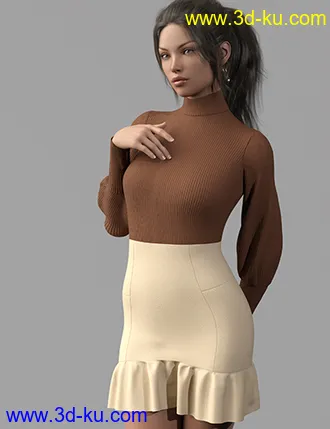 3D打印模型dforce Sasshire Outfit for Genesis 8 Female的图片