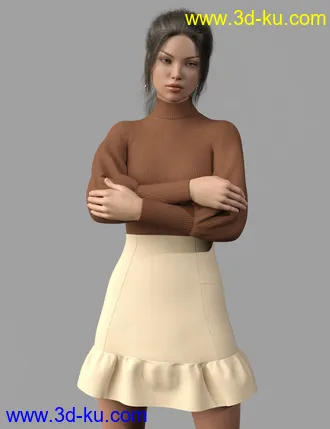 3D打印模型dforce Sasshire Outfit for Genesis 8 Female的图片