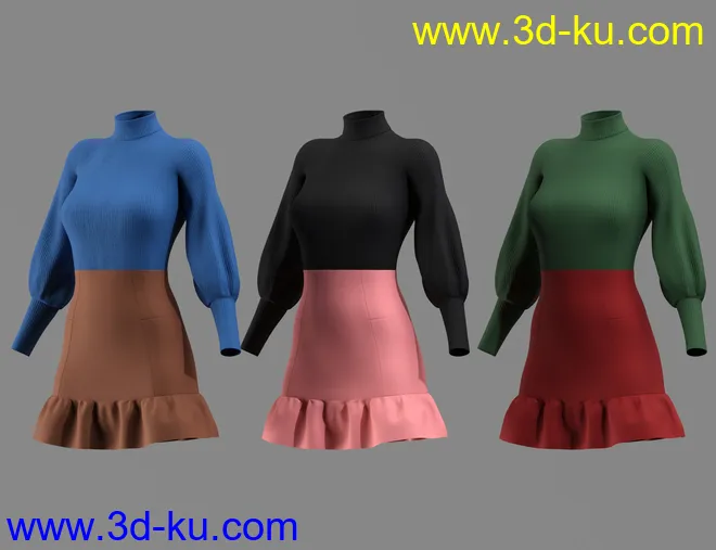 dforce Sasshire Outfit for Genesis 8 Female模型的图片7