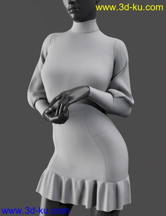 dforce Sasshire Outfit for Genesis 8 Female模型的图片8