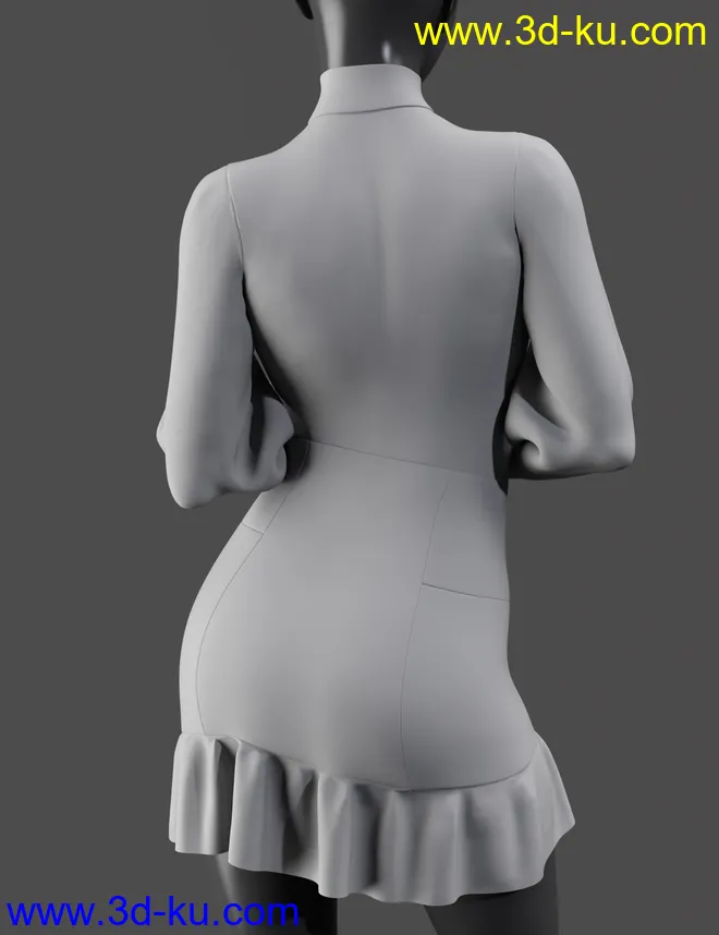 dforce Sasshire Outfit for Genesis 8 Female模型的图片9