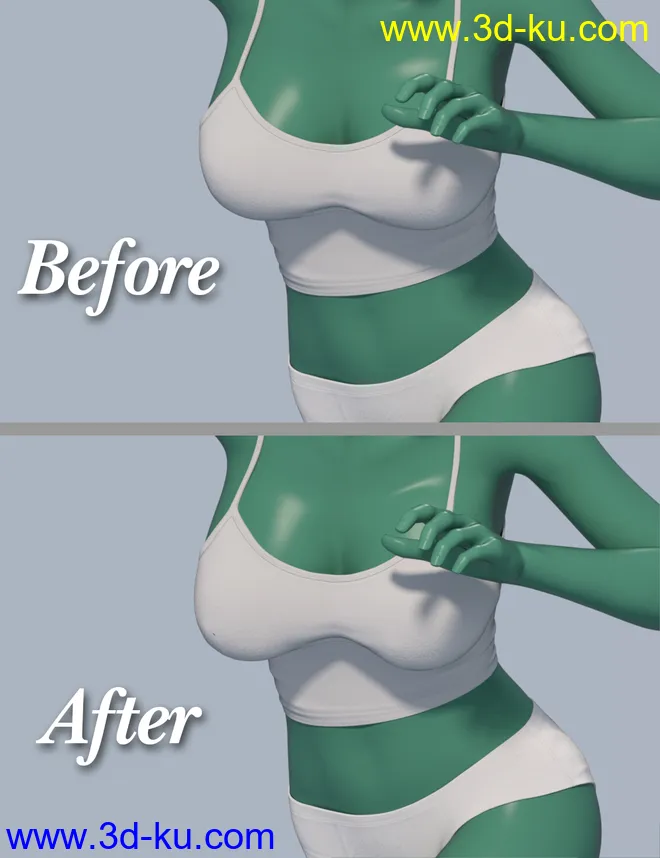 dForce Soft Breast for Genesis 8 Females模型的图片2