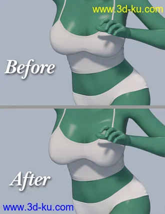 3D打印模型dForce Soft Breast for Genesis 8 Females的图片