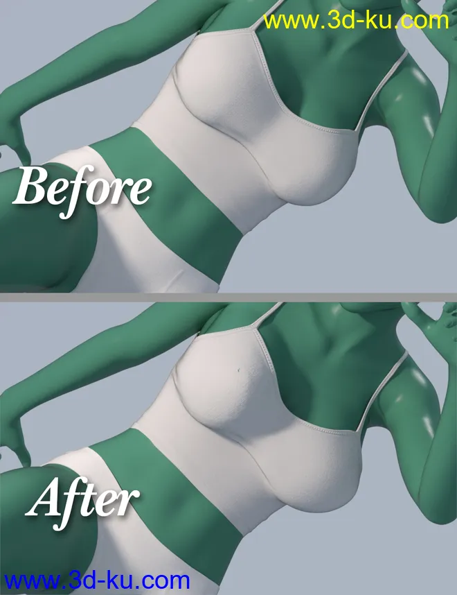 dForce Soft Breast for Genesis 8 Females模型的图片4