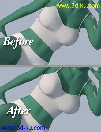 3D打印模型dForce Soft Breast for Genesis 8 Females的图片