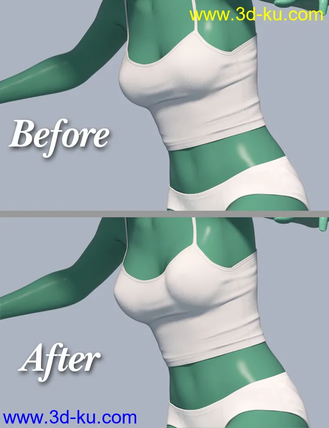 dForce Soft Breast for Genesis 8 Females模型的图片6
