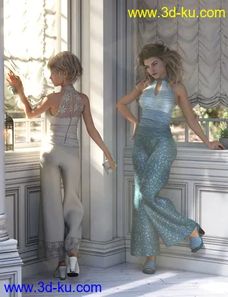 dForce Sophia Outfit for Genesis 8 Female(s)模型的图片4