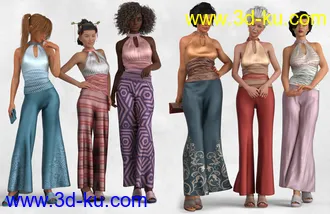 dForce Sophia Outfit for Genesis 8 Female(s)模型的图片11