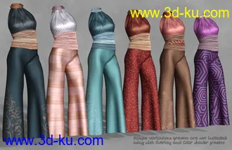 3D打印模型dForce Sophia Outfit for Genesis 8 Female(s)的图片