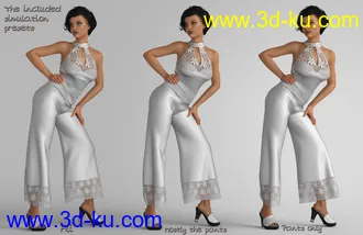 dForce Sophia Outfit for Genesis 8 Female(s)模型的图片20