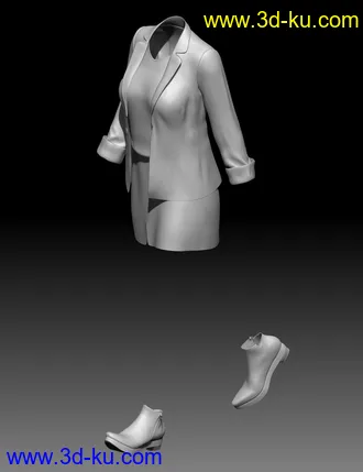 3D打印模型dForce Spring Jacket Outfit for Genesis 8 Female(s)的图片