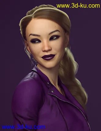 3D打印模型dForce Stephanie Ponytail for Genesis 8 Females的图片