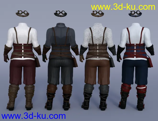 dForce StoneFast Outfit Textures模型的图片1