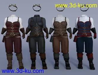 3D打印模型dForce StoneFast Outfit Textures的图片