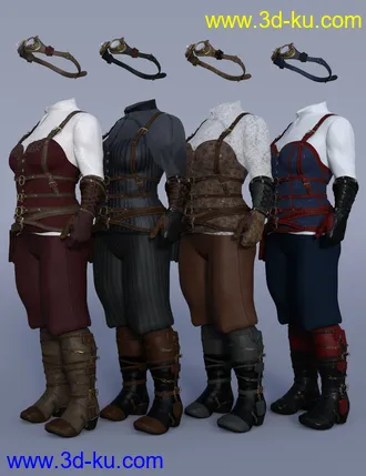 3D打印模型dForce StoneFast Outfit Textures的图片