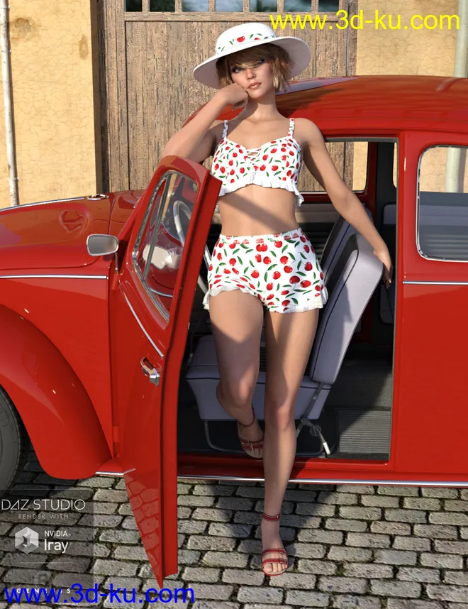 dForce Summer Sass for Genesis 8 Female(s)模型的图片2