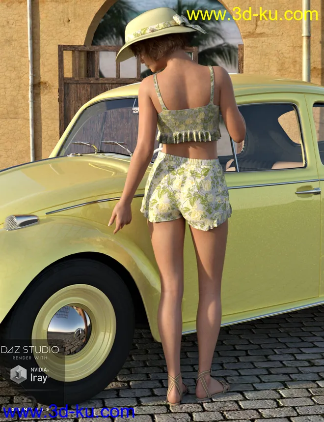 dForce Summer Sass for Genesis 8 Female(s)模型的图片4