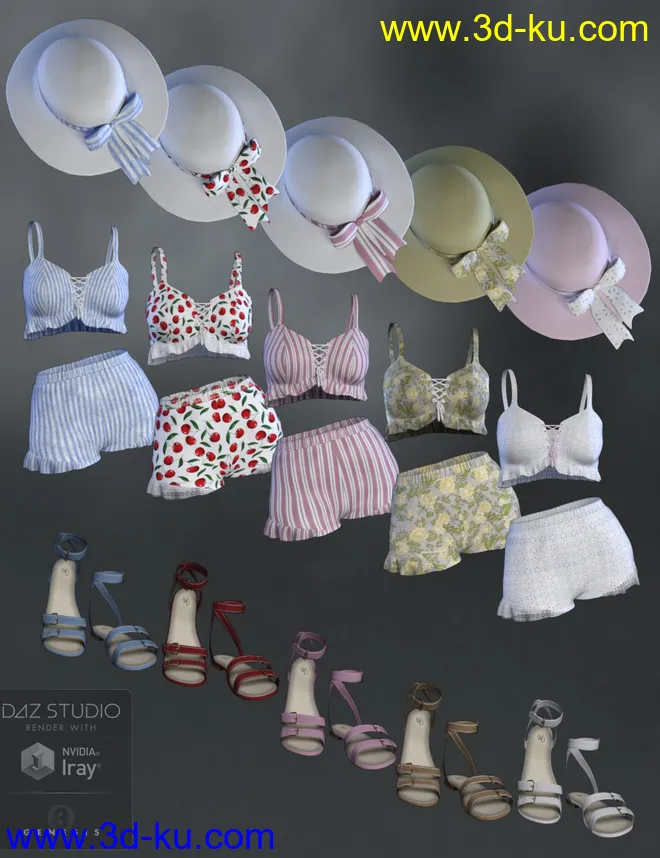 dForce Summer Sass for Genesis 8 Female(s)模型的图片6