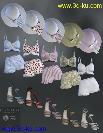 3D打印模型dForce Summer Sass for Genesis 8 Female(s)的图片