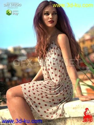 3D打印模型dForce Sweet Mini Dress for Genesis 8 Female(s)的图片