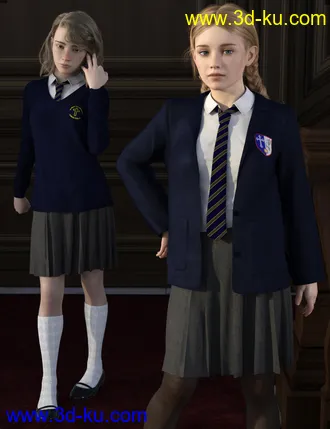 3D打印模型dForce Time For School for Genesis 8 Females的图片