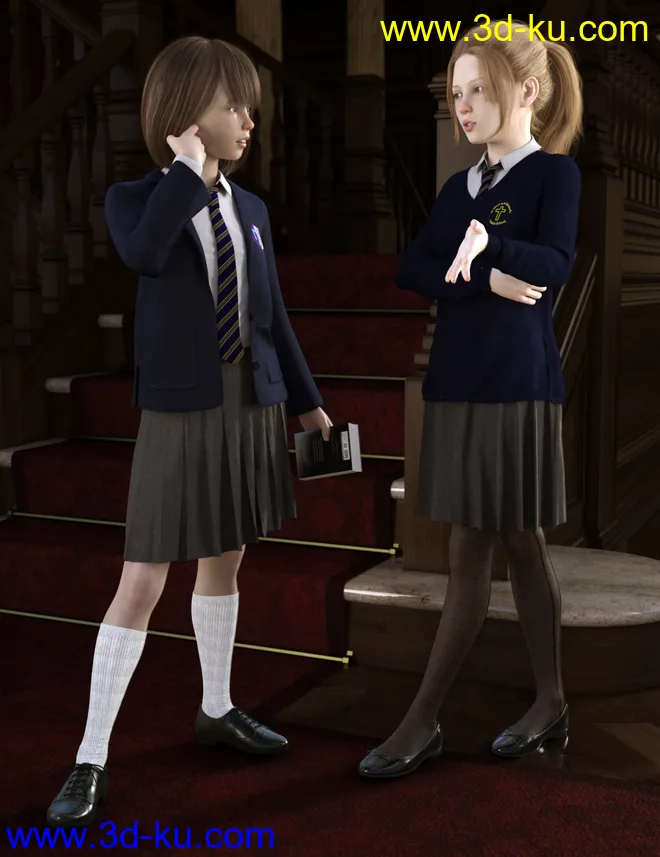 dForce Time For School for Genesis 8 Females模型的图片2