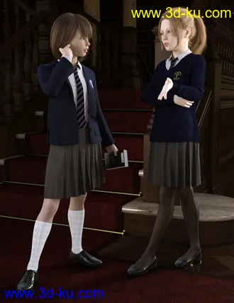 3D打印模型dForce Time For School for Genesis 8 Females的图片